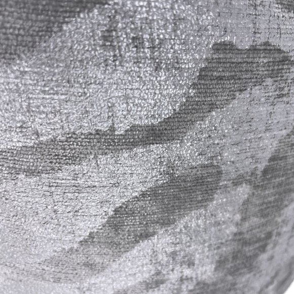 Two Silver Luxe Velvet Zebra Print Pillow Covers (20x20) - Picture 3 of 3